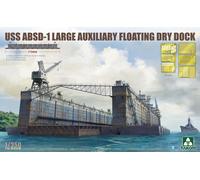 タコム(TAKOM) Tacom TKO6006 1/350 US Navy ABSD-1 Split Floating Dock Plastic Model Molded Color