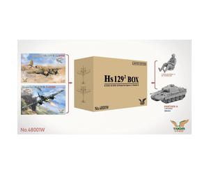 Takom 1:48 HS129 Big Box - Henschel Hs 129 B-2 & B-3 Aircraft Kit TAK48001W