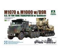 TAKOM TAK5002 1:72 M1070 Tank Transporter w/D9R Bulldozer, Multi-Colour