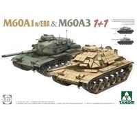 Takom 1/72 Scale US M60A1 w/ERA & M60A3 1+1, ca.1980s Model Kit