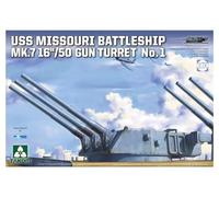 TAKOM 1:72 USS Missouri Mk.7 16" / 50 gun turret No.1 Model Ship Kit