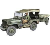 TAKOM TAK1026 1/4 Ton Utility Truck with Trailer - 1:16 Model Kit - US Off-Road Vehicle with Driver Figure & PE Parts - Unbuilt