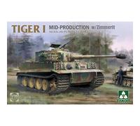 Takom 2198 German WWII Tiger I Mid-production w/ Zimmerit 1:35 Model Kit