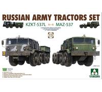 Takom 5003 - 1:72 Russian Army Tractor Set MAZ-537 & KTKT-537L - New