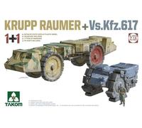Takom 5007 1:72nd scale Krupp Räumer + Vs.Kfz.617
