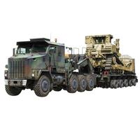 TAKOM TAK5002 1:72 M1070 Tank Transporter w/D9R Bulldozer, Multi-Colour