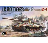 Takom TAK8001 - 1:35 Sd.Kfz.186 Jagdtiger Early/Late Production 2in1