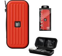 TARGET Darts Takoma Dart Case Wallet, Regular Size, Red | Store 3 Fully Assembled Darts & Accessories | Dart Holder with Zip Lock Pouches, Store Flights, Shafts & Swiss Points
