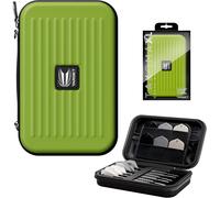 TARGET Darts Takoma XL Darts Wallet, Green - Darts Case Holds 6 Darts, Protective EVA Dart Holder with Double Zip Lock Inner Pouches - Professional Darts Accessories