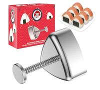 Takonashi® Stainless Steel Onigiri Mold - Create Perfect Sushis Onigiris - Non-Stick Stainless Steel Mold - Won't Stick - Easy to Use Japanese Food Accessory - OriginalCorner®