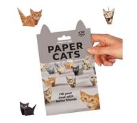 TAKONE Cat Origami Paper Kit - 50 Sheets 3D Paper Cats, Easy Instructions, Creative DIY Paper Cats Set for Children & Adults, Gift for Cat Lovers