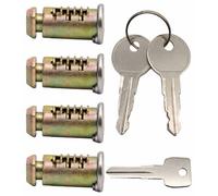 TAKONE Lock Set Thule Compatible 4 Cylinder 2 Keys Replacement | Complete set with 4 locking cylinders, 2 keys and 1 mounting key