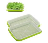TAKONE Set of 2 Cress Propagation Trays, 22 cm, Small Germination Trays - Ideal as a Sprout Box for Sprouts, Growing Starter Set for Sprouts, Microgreens and Watercress