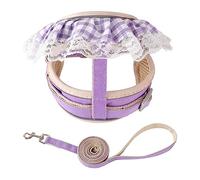 TAKOXIA Escap-Proof Pet Harness for s Adjustable Vest for Puppy Dog Lace Comfortable Kitten Walking Harness Leash