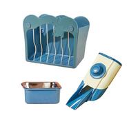 TAKOXIA Feeder Pet Feeding Set with Food Bowl Hanging Feeder Small Pet Cage Hanging Funnel for Hamster GuineaPigs