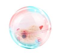 TAKOXIA Interactive or Toy with ghts Auto Rolling with Cute Plush Animal Inside Battery Powered Random Moving