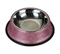TAKOXIA Stainless Steel Dog owl Pet owls Food Water Feeder with for -Skid Rubber ase 2 Colors for Pets Various
