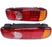 TAKPART 1 Pair Led Rear Tail Lights 12V 46 LEDS Multifunction Stop Reverse Indicator Fog Rear Tail Lights Universal Compatible for Truck Trailer Lorry Chassis Tipper Caravan Motorhomes Camper