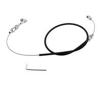 TAKPART 1 PC 24" Universal Throttle Cable Compatible for Mopar Ford GM and More Street Hot Rod（Black Hose Housing）