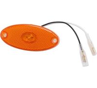 TAKPART 1 PC Amber Oval LED Side Marker Lamp Light 12V Compatible for Caravan Motorhome SMLR2012