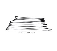 TAKPART 1 Set 8mm HT Leads Ignition Wires Cables Black Compatible for Rover V8 Double Silicon leads