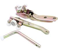 TAKPART 1 Set Left Passager Side Sliding Door Hinge Bottom Middle Top Roller Guide Compatible for VW Transporter T4 1990-2004 701843405B 701843436