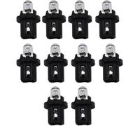 TAKPART 10 PCS Dashboard Panel Light Bulbs & Holder 286T T5 12v 1.2w B8.5D