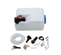 TAKPART 12V Universal Windshield Washer Pump Bottle Tank Kit Windscreen Washer Bottle