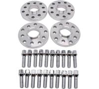 TAKPART 4PCS Wheel Spacer 15 & 20mm 5x112/5X100 Hubcentric Wheel Spacers Centre Bore 57.1mm with 20 x Lug Bolts M14 x 1.5 Compatible for Most VW