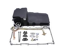 TAKPART Aluminum LS Swap Retrofit Oil Pan Rear Sump Black Compatible for Camaro Nova Chevelle