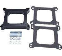TAKPART Carb spacers 1" Tall Open Phenolic Carburetor Spacer Compatible for Holley 4150/4160 4bbl. SBC BBC Carb