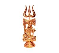 Takshila Gems® Trishul Damru Shiva Standing Yantra for Vehicle Dashboard, Home Temple, Office, Table etc.