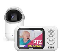 TakTark Baby Monitor with Camera, 3.2'' Wireless Video Baby Monitor with Camera and Night Vision, Remote Pan-Tilt-Zoom, VOX Mode, Rechargeable Battery, Two-Way Talk, Temperature baby camera monitor
