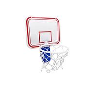 TaktZeit Office Basketball Hoop Clip for Trash Can Basketball Game Small Basketball Board Clip for Waste Basket in Restroom Bed Room Bathroom and Office (Blue/White, 6.3" x 7.9")