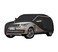 TAKUNE Car Cover For Land Rover Range Rover D350 Autobiography SUV, Waterproof Sun Protection Outdoor Thicker 210D Oxford Fabric Car Covers (Color : Black)