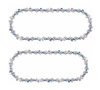 Takuoo 8 Inch Pole Chainsaw Chain Replacement, 2 Pcs Chain Saw Chains for Cordless Electric Portable Mini Chainsaw, Replacement Chains for Battery Powered Handheld Chainsaw (45 Drive Links)