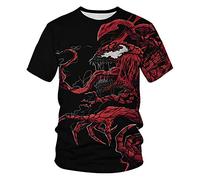 TAKUSHI HF Unisex 3D Print Creative Animal Short Sleeve T-Shirt Casual Graphic - Multicoloured - Large - X-Large
