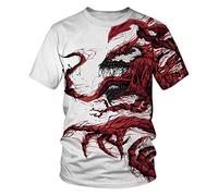 TAKUSHI HF Unisex 3D Print Creative Animal Short Sleeve T-Shirt Casual Graphic - Multicoloured - XXL/3XL