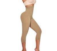 Takusun High Waisted Seamless Shapewear Leggings for Women Tummy Control Body Shaper Butt Lift Thigh Slimmer, Sienna, Medium