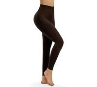 Takusun Women Shapewear Leggings High Waist Footless Tights Tummy Control Butt Lift Thigh Slimmer Compression Pants, Coffee, M