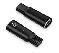TAKUZA Pack of 2 15 V Type C Shaver Charging Adapter for Philips OneBlade Charging Cable Adapter, Charging Converter with Charging Indicator, One Blade Charging Cable Replacement, USB-C Charger