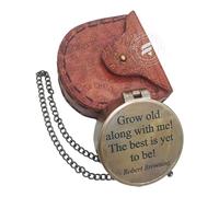 TAL The Antique's Lab Grow Old Along with Me Anniversary Compass Gift - Romantic Gift for Husband or Wife, 50th Wedding Anniversary Decorations, Perfect for Him or Her