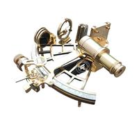 TAL The Antique's Lab Handmade Solid Brass Sextant - 9" Nautical Marine Navigational Instrument - Working Ship Sextant