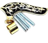 TAL The Antique's Lab Vintage Wooden Walking Stick Brass Handle - Victorian Antique Cane Handle, Designer Gift for Men and Women