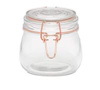 Tala 0.5L Glass Copper Clip Top Storage Jars Spices Flour