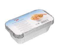 Tala 10A60133 Heavy Duty Foil Containers with Lids, Silver, 20cm x 11cm