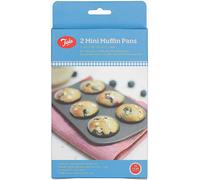 Tala 2 Mini Muffin Tin Non-stick Baking Tray - Even Heat Muffin Trays for Mini