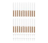 Tala 24 Gold Glitter Candles, Includes 24 Holders, Perfect for Parties and Events