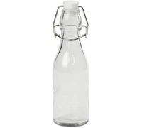 Tala 270ml Cordial Bottle, Airtight Ceramic Clip Top Lid, Ideal for Oils, Juices, Beverages, Table Water, Cordials, and Much More, Clear Glass
