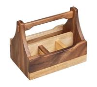 Tala 4 Compartment Table Caddy In Natural Acacia